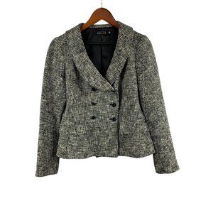 Rickie Freeman Teri Jon Womens Wool Blend Blazer Jacket Size 8